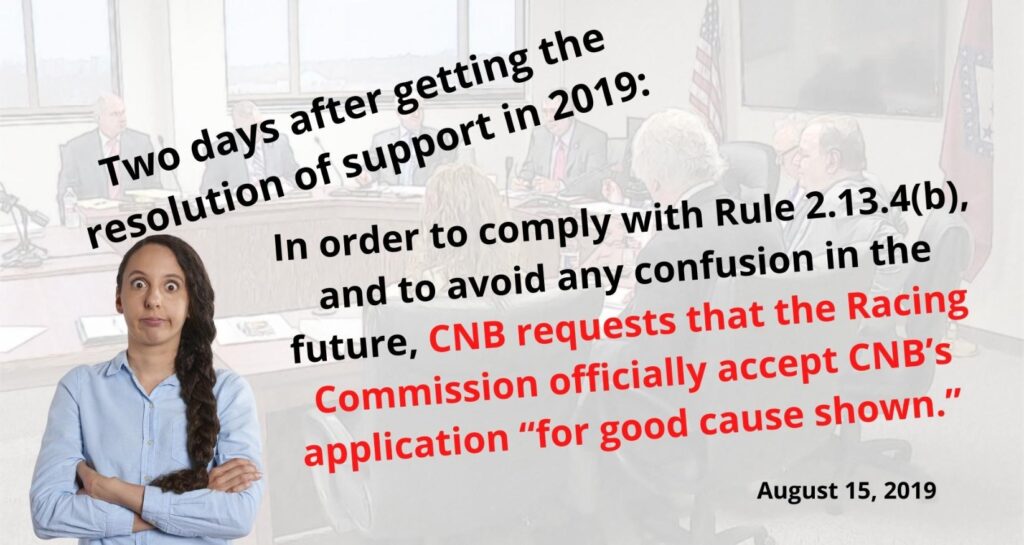 Two years wasted. If the ARC would have accepted that there weren't going to be any other applicants with a support document from Pope County and followed their own rules, this could have been over long ago.